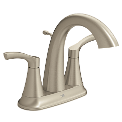 MOEN 589111BN Brushed nickel two-handle high arc bathroom faucet - Brushed Nickel