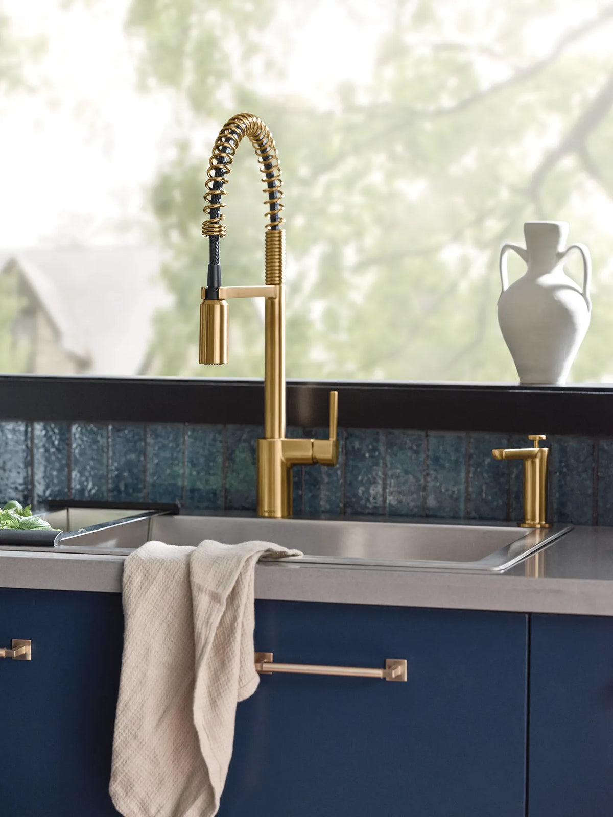 MOEN S3947BG Modern Soap Dispenser - Brushed Gold
