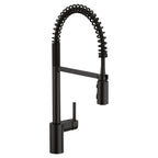 MOEN 5923BL Align One-Handle Pre-Rinse Spring Pulldown Kitchen Faucet - Matte Black