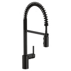 MOEN 5923BL Align One-Handle Pre-Rinse Spring Pulldown Kitchen Faucet - Matte Black