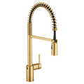 MOEN 5923EWBG Align Motionsense Wave One-Handle Pre-Rinse Spring Touchless Kitchen Faucet - Brushed Gold