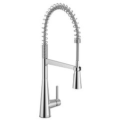 MOEN 5925 Sleek One-Handle Pre-Rinse Spring Pulldown Kitchen Faucet - Chrome