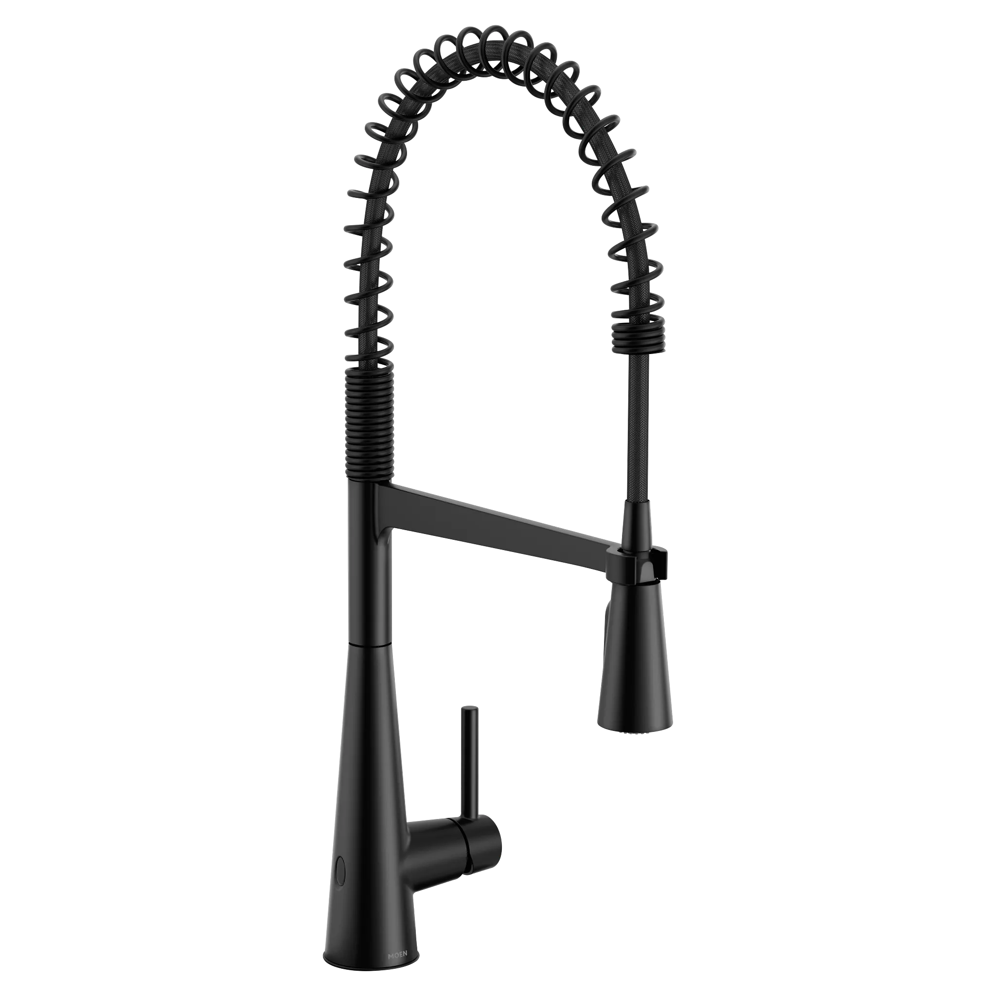 MOEN 5925EWBL Sleek Motionsense Wave One-Handle Pre-Rinse Spring Touchless Kitchen Faucet - Matte Black