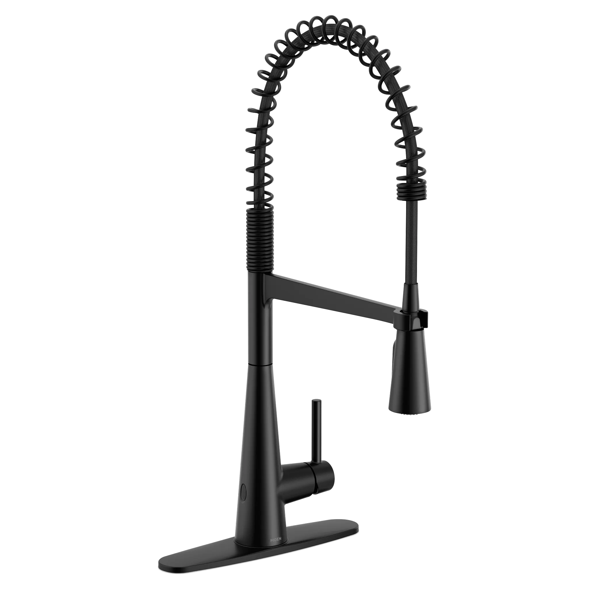MOEN 5925EWBL Sleek Motionsense Wave One-Handle Pre-Rinse Spring Touchless Kitchen Faucet - Matte Black