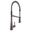 MOEN 5925EWBLS Sleek Motionsense Wave One-Handle Pre-Rinse Spring Touchless Kitchen Faucet - Black Stainless