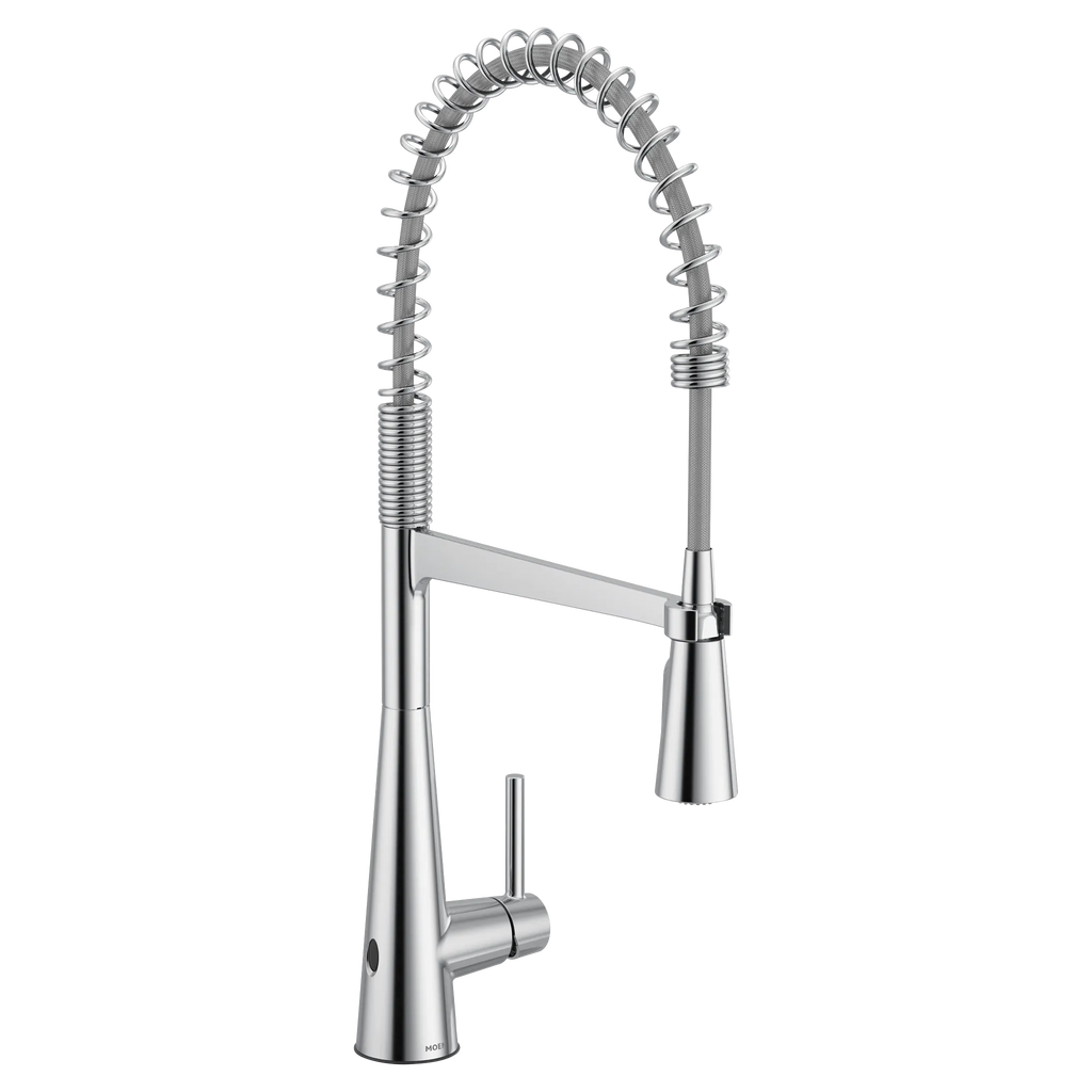 MOEN 5925EWC Sleek Motionsense Wave One-Handle Pre-Rinse Spring Touchless Kitchen Faucet - Chrome