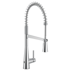 MOEN 5925EWC Sleek Motionsense Wave One-Handle Pre-Rinse Spring Touchless Kitchen Faucet - Chrome