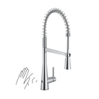 MOEN 5925EWC Sleek Motionsense Wave One-Handle Pre-Rinse Spring Touchless Kitchen Faucet - Chrome