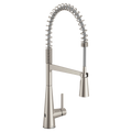 MOEN 5925EWSRS Sleek Motionsense Wave One-Handle Pre-Rinse Spring Touchless Kitchen Faucet - Spot Resist Stainless