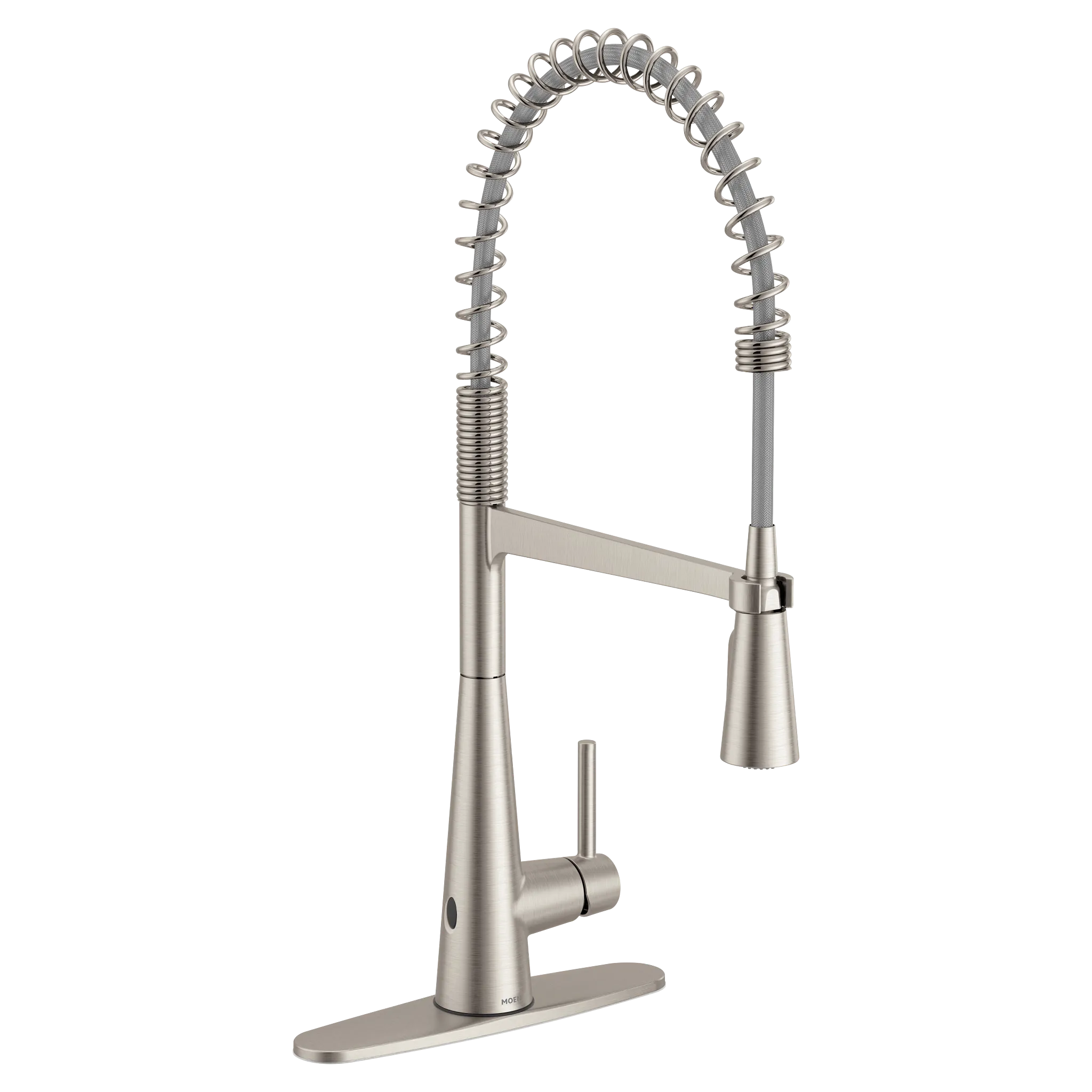MOEN 5925EWSRS Sleek Motionsense Wave One-Handle Pre-Rinse Spring Touchless Kitchen Faucet - Spot Resist Stainless
