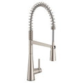 MOEN 5925SRS Sleek One-Handle Pre-Rinse Spring Pulldown Kitchen Faucet - Spot Resist Stainless