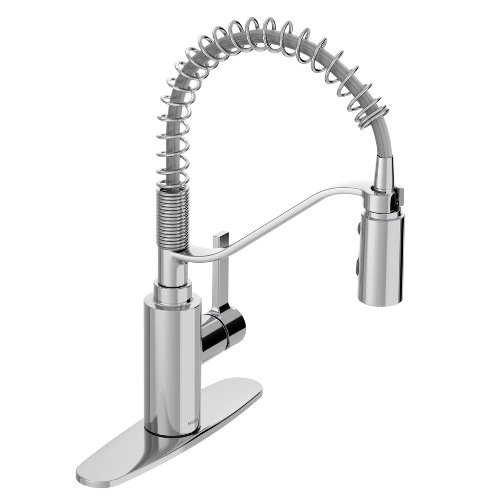 MOEN 5926 Genta Lx One-Handle Pre-Rinse Spring Pulldown Kitchen Faucet - Chrome