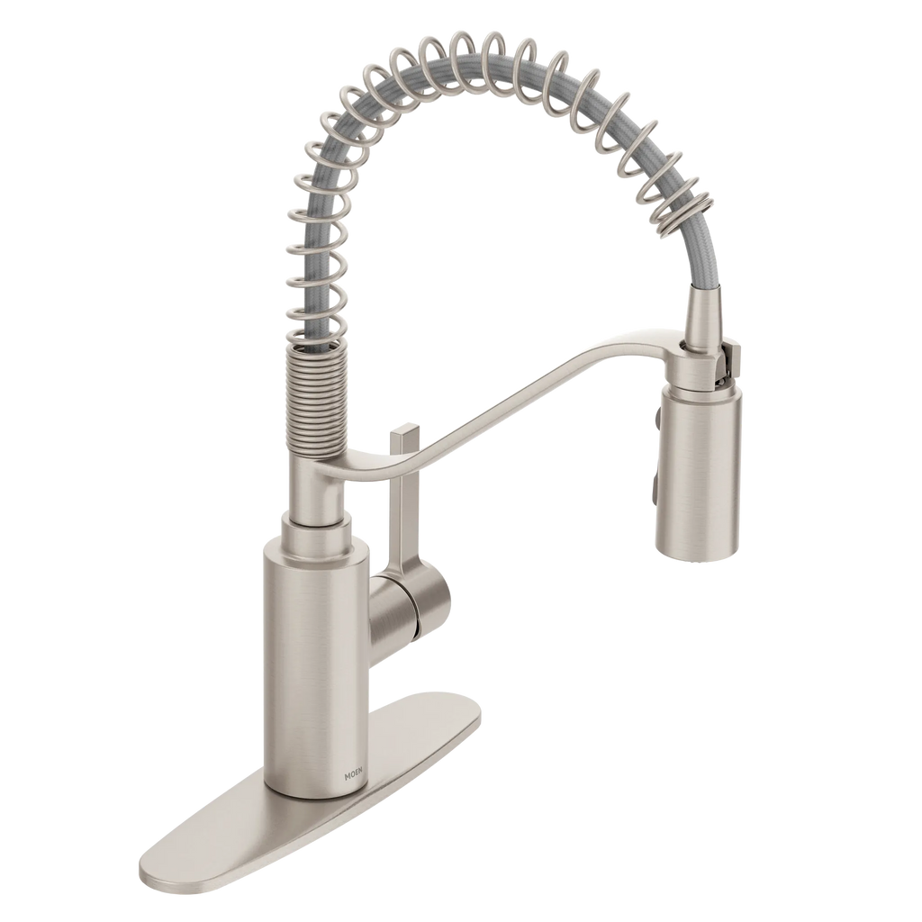 MOEN 5926SRS Genta Lx One-Handle Pre-Rinse Spring Pulldown Kitchen Faucet - Spot Resist Stainless