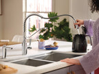 MOEN 5926 Genta Lx One-Handle Pre-Rinse Spring Pulldown Kitchen Faucet - Chrome
