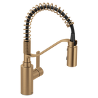 MOEN 5926BZG Genta Lx One-Handle Pre-Rinse Spring Pulldown Kitchen Faucet - Bronzed Gold