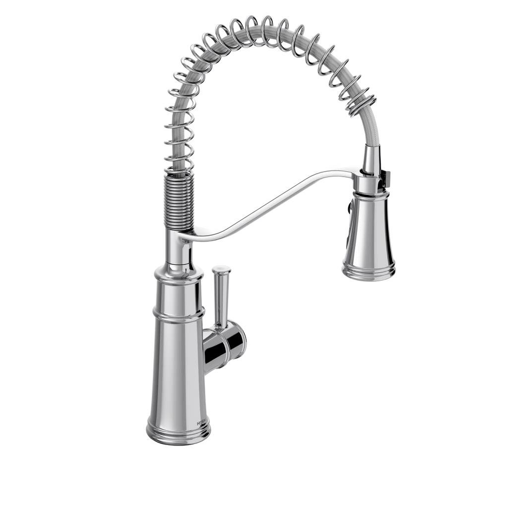 MOEN 5927 Belfield One-Handle Pre-Rinse Spring Pulldown Kitchen Faucet - Chrome