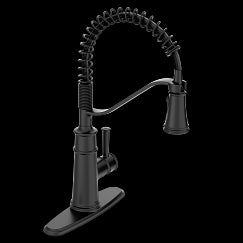 MOEN 5927BL Belfield  One-Handle Pulldown Kitchen Faucet In Matte Black