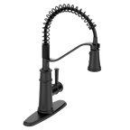 MOEN 5927BL Belfield One-Handle Pre-Rinse Spring Pulldown Kitchen Faucet - Matte Black