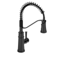 MOEN 5927BL Belfield One-Handle Pre-Rinse Spring Pulldown Kitchen Faucet - Matte Black