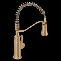 MOEN 5927BZG Belfield Bronzed gold (bzg) one-handle pulldown kitchen faucet