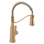 MOEN 5927BZG Belfield One-Handle Pre-Rinse Spring Pulldown Kitchen Faucet - Bronzed Gold