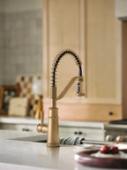 MOEN 5926BZG Genta Lx One-Handle Pre-Rinse Spring Pulldown Kitchen Faucet - Bronzed Gold