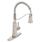 MOEN 5927SRS Belfield One-Handle Pre-Rinse Spring Pulldown Kitchen Faucet - Spot Resist Stainless