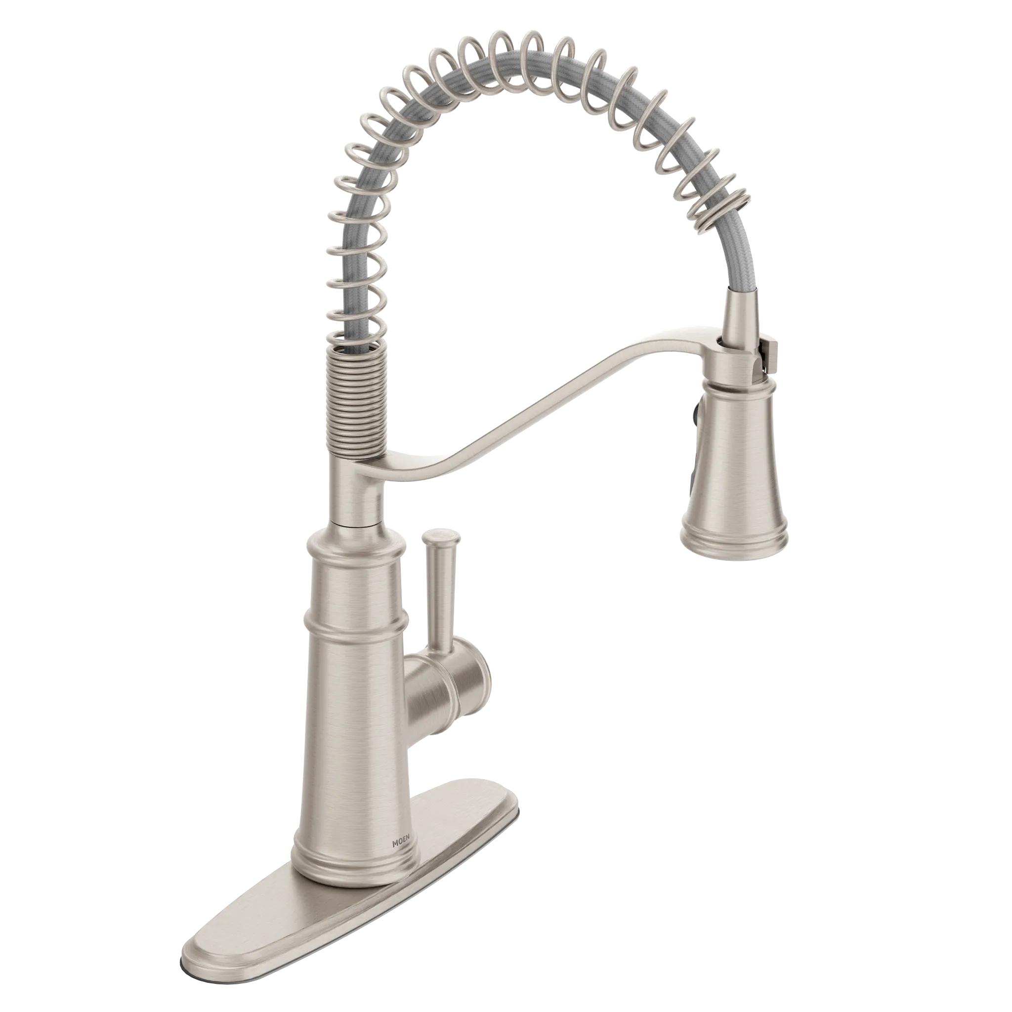 MOEN 5927SRS Belfield One-Handle Pre-Rinse Spring Pulldown Kitchen Faucet - Spot Resist Stainless