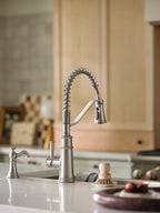 MOEN 5927 Belfield One-Handle Pre-Rinse Spring Pulldown Kitchen Faucet - Chrome