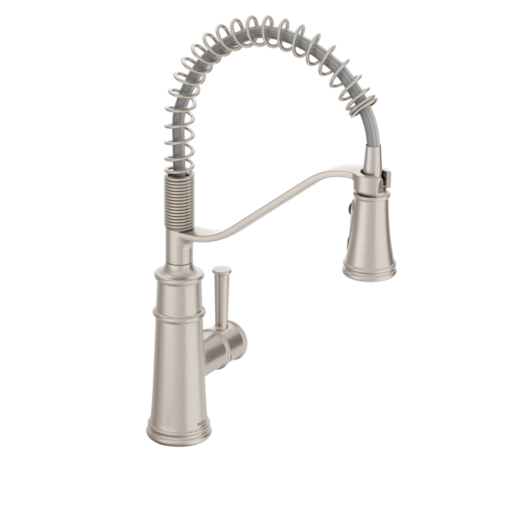 MOEN 5927SRS Belfield One-Handle Pre-Rinse Spring Pulldown Kitchen Faucet - Spot Resist Stainless