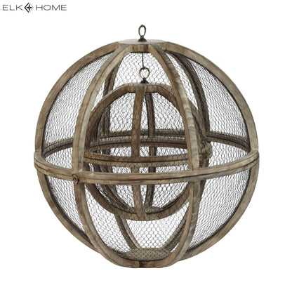 ELK STUDIO 594017 Wire Atlas Orb - Set of 2