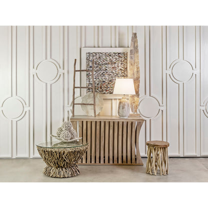 ELK STUDIO 594038 Lydia Wood Ladder - Small Bleached