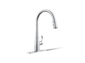 KOHLER K-596-CP Simplice Pull-Down Kitchen Sink Faucet With Three-Function Sprayhead - Polished Chrome