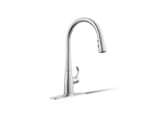 KOHLER K-596-CP Simplice Pull-Down Kitchen Sink Faucet With Three-Function Sprayhead - Polished Chrome