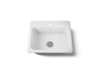 KOHLER K-5964-1-0 Mayfield 25" Top-Mount Single-Bowl Kitchen Sink - White