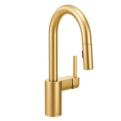 MOEN 5965BG Align  One-Handle Pulldown Bar Faucet In Brushed Gold