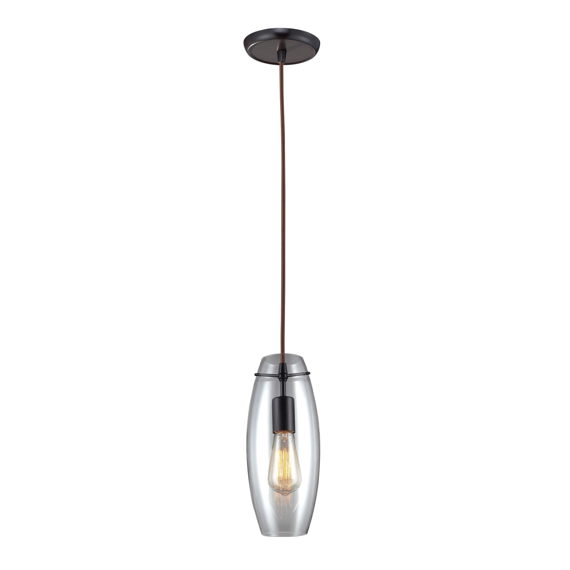 ELK SHOWROOM 60044-1 Menlow Park 5'' Wide 1-Light Mini Pendant - Oiled Bronze