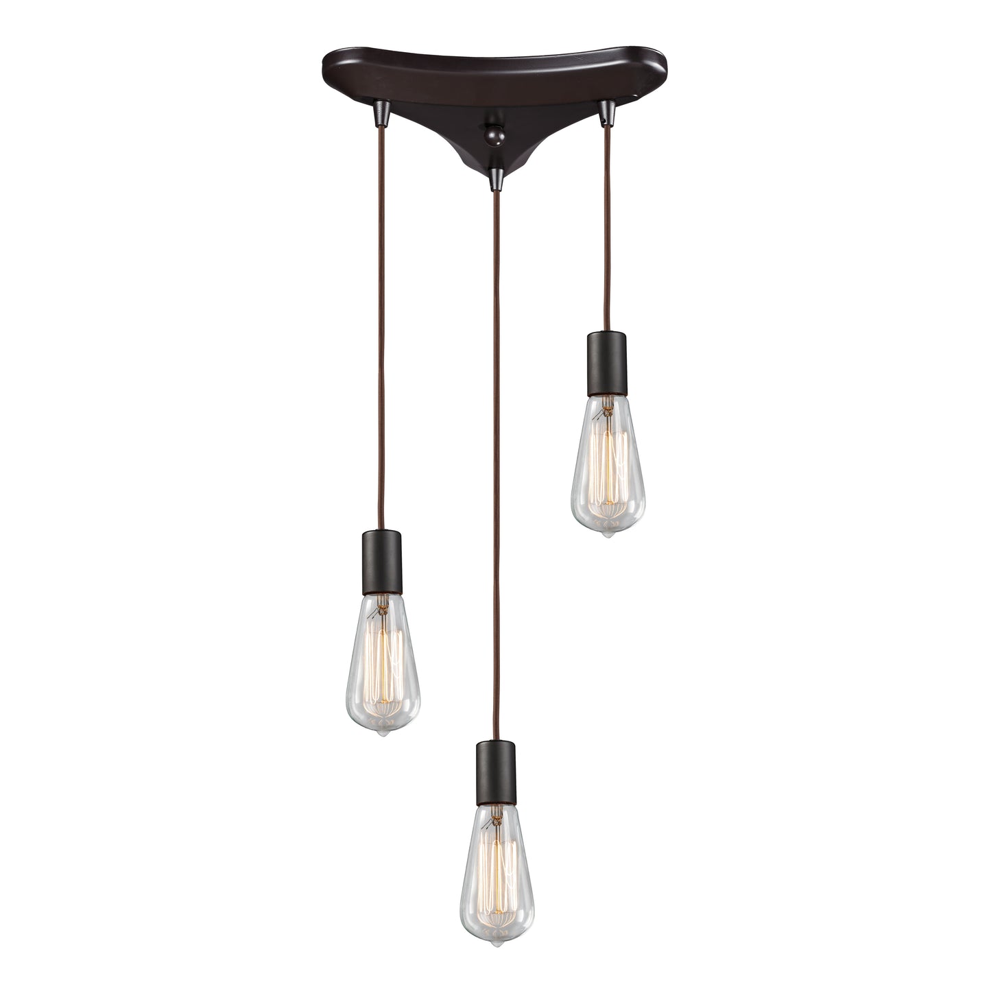 ELK SHOWROOM 60046-3 Menlow Park 10'' Wide 3-Light Multi Pendant - Oiled Bronze