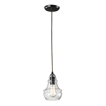 ELK SHOWROOM 60047-1 Menlow Park 6'' Wide 1-Light Mini Pendant - Oiled Bronze