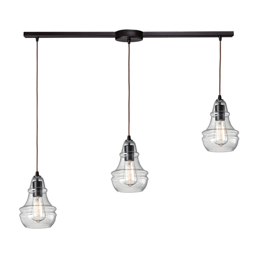 ELK SHOWROOM 60047-3L Menlow Park 36'' Wide 3-Light Multi Pendant - Oiled Bronze