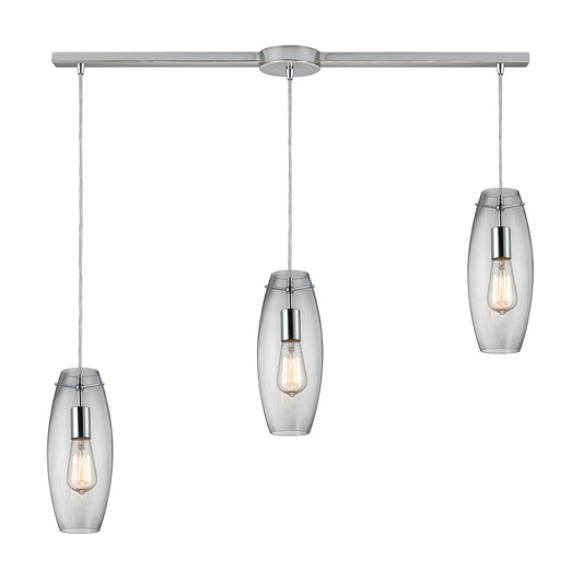 ELK SHOWROOM 60054-3L Menlow Park 5'' Wide 3-Light Multi Pendant - Polished Chrome