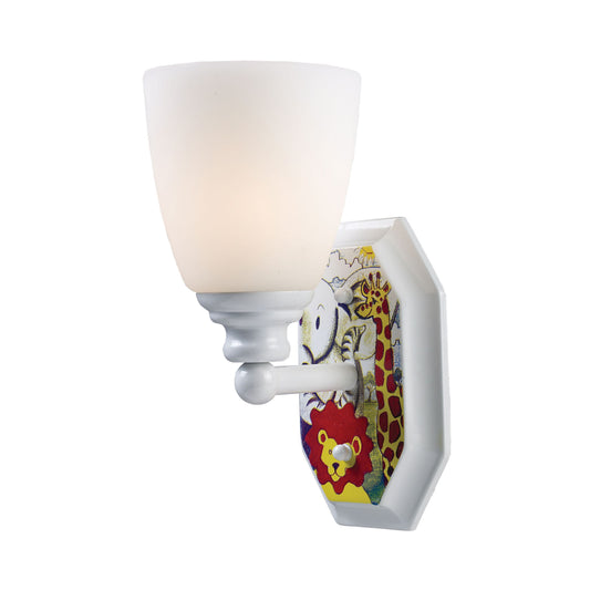 ELK SHOWROOM 60080-1 Kidshine 1-Light Sconce At the Zoo in White