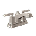 MOEN 6010SRN Boardwalk Two-Handle Centerset Bathroom Sink Faucet - Spot Resist Brushed Nickel