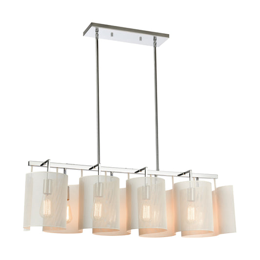 ELK SHOWROOM 60155/8 Santa Barbara 40'' Wide 8-Light Linear Chandelier - Matte White