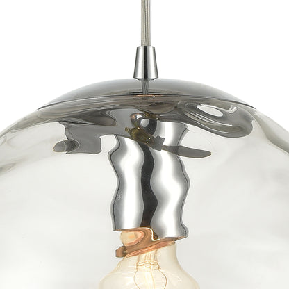 ELK SHOWROOM 60184/1 Water's Edge 10'' Wide 1-Light Mini Pendant - Polished Chrome