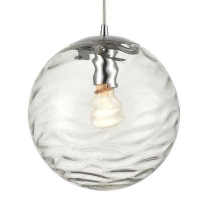 ELK SHOWROOM 60184/1 Water's Edge 10'' Wide 1-Light Mini Pendant - Polished Chrome