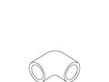 KOHLER Elbow, 1" X 45 Deg. Pvc, K-60557