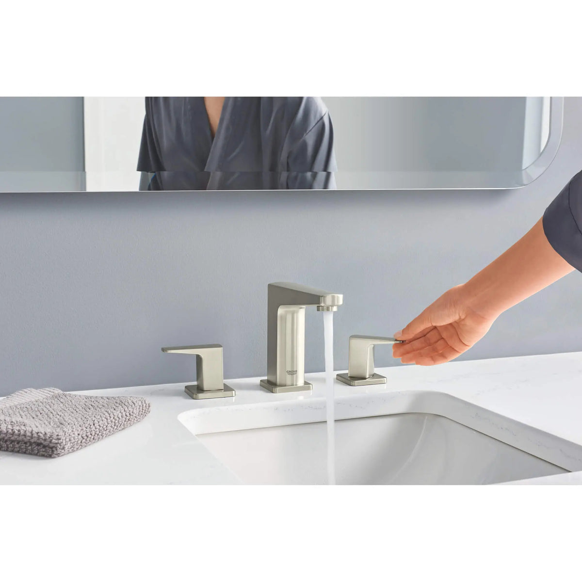 GROHE 20583EN0 Tallinn 8" widespread two-handle bathroom faucet, 1.2 GPM - Brushed Nickel