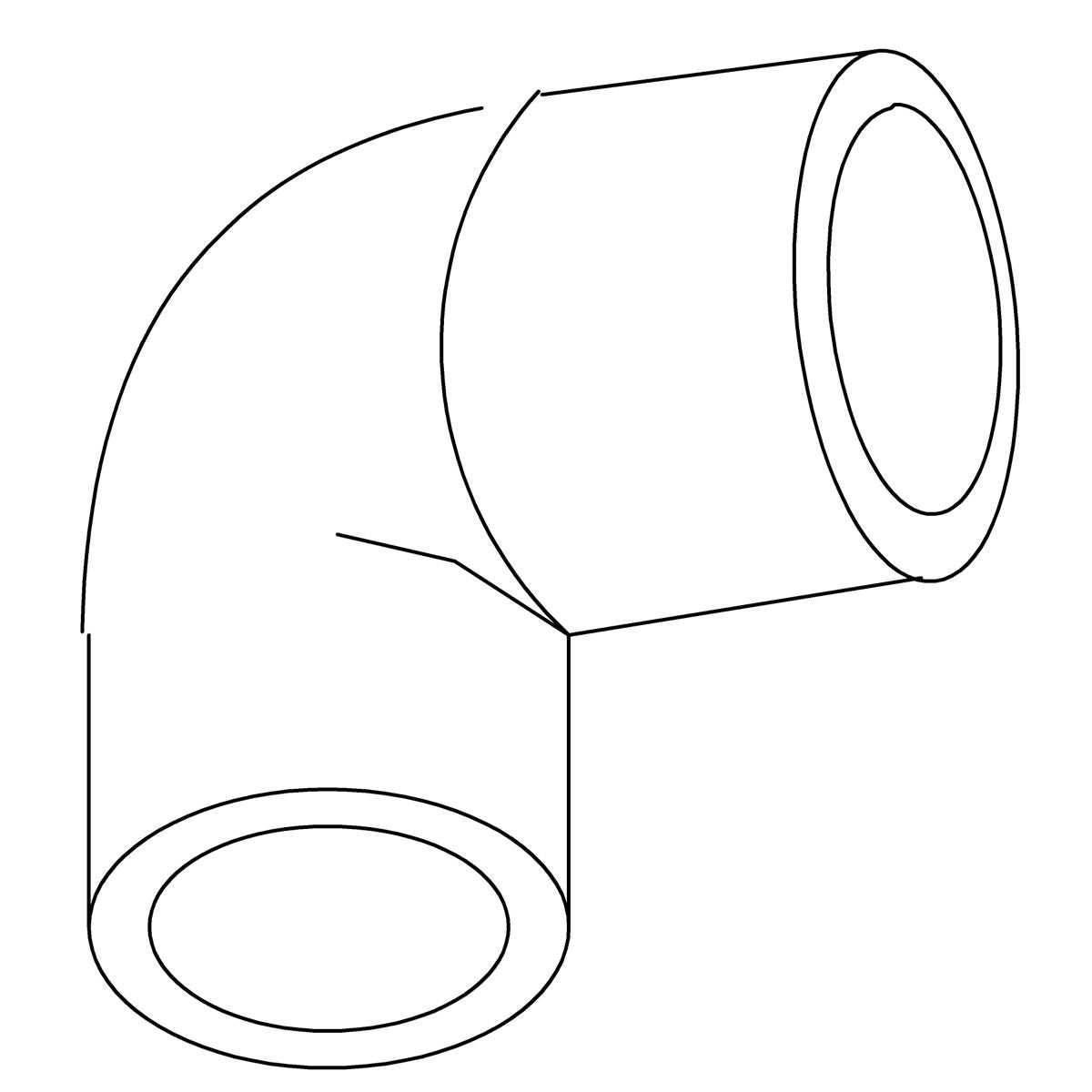 KOHLER Elbow, Street 1.25" X 90 Deg. Pvc, K-60714
