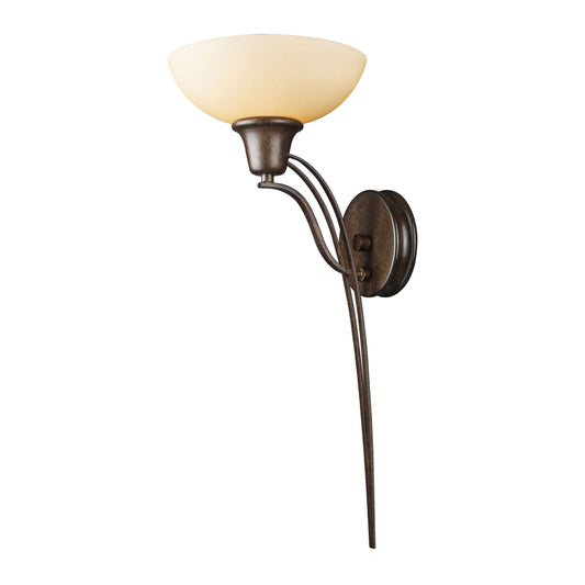 ELK SHOWROOM 61000-1 Landmark 22'' High 1-Light Sconce - Brown